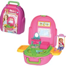 Dede Mila'nın Yatak Odası Sırt Çantası - Aksesuarlı Oyuncak Yatak Odası Set 3+ // Mila's Bedroom Backpack