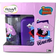 Kral Şakir Uçan Fil Necati Beslenme Kabı Pipetli Tritan Matara Set