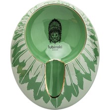 Lubinski New Design Oval Tekli Seramik Puro Küllüğü Yeşil