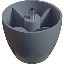 CATEKSSS 5.5 cm M6 Vazo Ayak RAL7035 - 15’li Paket