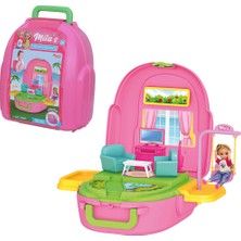 Dede Mila'nın Oturma Odası Sırt Çantası - Aksesuarlı Oyuncak Oturma Odası Set 3+ // Mila's Living Room Backpack