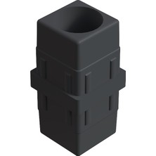 CATEKSSS 40X40 mm Düz Boru Profil Ranza Ara Bağlantı Aparatı Dolu Gri - 45’li Paket