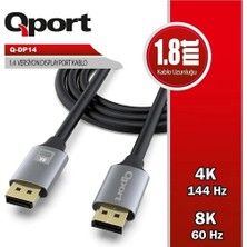 Tr Q-DP14 1.8 Metre Dısplay Port 1.4V Kablo