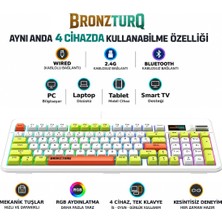 Tr MK1120 Rgb 3n1(Wired + 2.4g + Bluetooth) Red Swıtch Mekanik Klavye