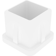 CATEKSSS 20X20 mm Düz Iç Profil Tapası Beyaz - 12’li Paket
