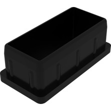 CATEKSSS 30X60 mm Düz Iç Profil Tapası Siyah - 10’lu Paket