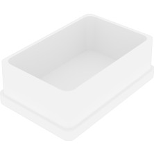 CATEKSSS 40X60 mm Düz Iç Profil Tapası 1,2 Beyaz - 58’li Paket