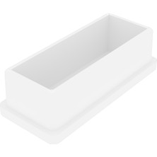 CATEKSSS 30X70 mm Düz Iç Profil Tapası Beyaz - 50’li Paket
