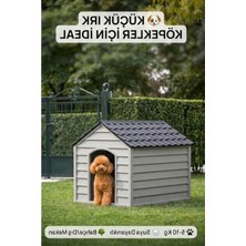 Die Grup Küçük Boy Plastik Köpek Kulübesi, Suya Dayanıklı, 62X76X34 cm