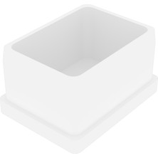 CATEKSSS 30X40 mm Düz Iç Profil Tapası Beyaz - 18’li Paket