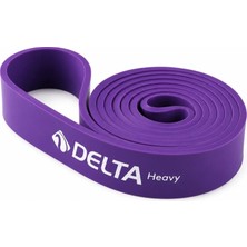 Delta 35 kg Direnç Bandı Barfiks Lastiği Kas ve Güç Geliştirme Cross Training Gym Resistance Power Band-Mor