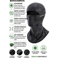 Rockbros Kaymaz Kamuflaj Desenli Motorcu Maskesi - Motorcu Balaklava