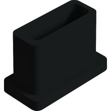 CATEKSSS 10X20 mm Düz Iç Profil Tapası Siyah - 38’li Paket