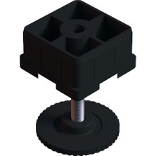 CATEKSSS 60X60 mm Gizli Ayarlı Profil Pabucu Siyah - 4’lü Paket