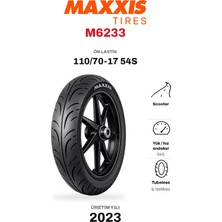 Maxxis M6233 110/70-17 54S Ön Motosiklet Lastiği (2023)