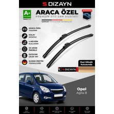 Drs Tuning S-Dizayn Opel Agila Ön Cam Silecek Seti 2008-2015 Premium Araca Özel 55-40 cm A+ Kalite AOCS-2094