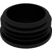 CATEKSSS 45 mm Boru Için Kademeli Içe Geçme Boru Tapası, Boru Kapak, Boru Tapa Siyah - 58’li Paket