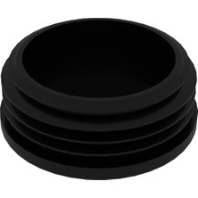 CATEKSSS 51 mm Boru Için Kademeli Içe Geçme Boru Tapası, Boru Kapak, Boru Tapa Siyah - 8’li Paket