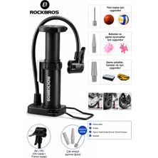 Rockbros 100 Psı Çok Amaçlı Yüksek Basınçlı Taşınabilir Ayak Pompası
