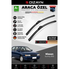 Drs Tuning S-Dizayn Nissan Sunny B13 Ön Cam Silecek Seti 1990-1994 Premium Araca Özel 50-48 cm A+ Kalite Aocs-2