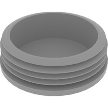CATEKSSS 60 mm Boru Için Kademeli Içe Geçme Boru Tapası, Boru Kapak, Boru Tapa RAL7035 - 45’li Paket