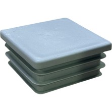 CATEKSSS 50X50 mm Profil Için Kademeli Içe Geçme Profil Tapası, Profil Kapak, Profil Tapa Gri RAL7035 - 58’li Paket