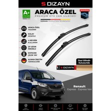 Drs Tuning S-Dizayn Renault Express - Express Van Ön Cam Silecek Seti 2021 Üzeri Premium Araca Özel 55-40 cm A+
