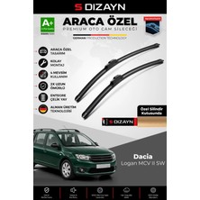 Drs Tuning S-Dizayn Dacia Logan Mcv Mcv Iı Sw Ön Cam Silecek Seti 2015-2020 Premium Araca Özel 55-48 cm A+ Kali
