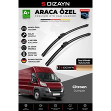 Drs Tuning S-Dizayn Citroen Jumper Ön Cam Silecek Seti 2006 Üzeri Premium Araca Özel 65-55 cm A+ Kalite Aocs-17