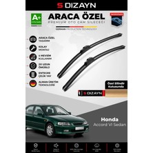 Drs Tuning S-Dizayn Honda Accord Vı, Cg, Ck Sedan Ön Cam Silecek Seti 1998-2003 Premium Araca Özel 55-48 cm A+