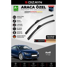 Drs Tuning S-Dizayn Audi Tt 8j Ön Cam Silecek Seti 2006-2015 Premium Araca Özel 55-53 cm A+ Kalite AOCS-2137
