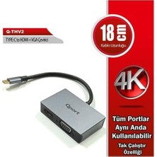 Tr Q-Thv2 Type-C To Hdmı/vga Çevirici