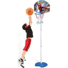 Nunu Spiderman Çocuk Basketbol Seti Toplu Ayarlanabilir Ayaklı Pota 3 Farklı Yükseklik 75-155 cm