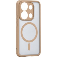 Ototechparca Xiaomi Redmi Note 13 Pro 4g Loji Magsafe Kapak - Çöl Titanyum