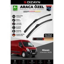 Drs Tuning S-Dizayn Nissan Interstar Ön Cam Silecek Seti 2021 Üzeri Premium Araca Özel 65-65 cm A+ Kalite Aocs-
