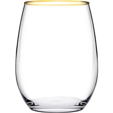 Str Store Paşabahçe Touch Golden Touch Şarap Bardağı 570 cc D 6'lı Hediyelik Kutu