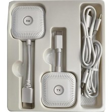 Tr Type C To Hdmı Kablosuz Ses ve Görüntü Aktarıcı Set HDMI Alıcı Verici Kit