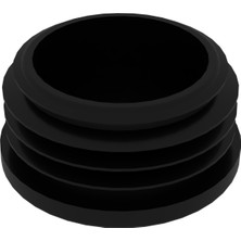 CATEKSSS 42 mm Boru Için Kademeli Içe Geçme Boru Tapası, Boru Kapak, Boru Tapa Siyah - 50’li Paket