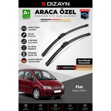 Drs Tuning S-Dizayn Fiat Idea Ön Cam Silecek Seti 2008-2012 Premium Araca Özel 60-38 cm A+ Kalite AOCS-2060