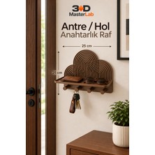 Mosso Steel Dekoratif Duvar Anahtarlığı ve Organizer Raf – Modern Antre Askılığı