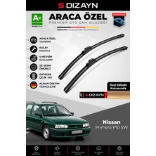Drs Tuning S-Dizayn Nissan Primera P10 Sw Ön Cam Silecek Seti 1990-1997 Premium Araca Özel 53-48 cm A+ Kalite A