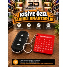 Mosso Steel Çift Sevgili Tarih Anahtarlığı - Renk Seçenekli Ürün