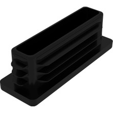 CATEKSSS 20X60 mm Profil Için Kademeli Içe Geçme Profil Tapası, Profil Kapak, Profil Tapa Siyah - 30’lu Paket