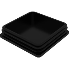 CATEKSSS 120X120 mm Profil Için Kademeli Içe Geçme Profil Tapası, Profil Kapak, Profil Tapa Siyah - 16’lı Paket