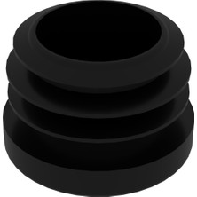 CATEKSSS 28 mm Boru Için Kademeli Içe Geçme Boru Tapası, Boru Kapak, Boru Tapa Siyah - 35’li Paket