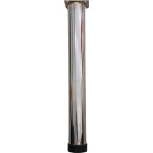 CATEKSSS Tablalı Ayarlı Metal Dolap Tezgah Baza Koltuk Kanepe Ayağı Krom Çap:42 mm 35 cm - 6’lı Paket