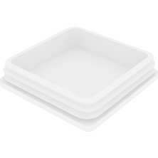 CATEKSSS 120X120 mm Profil Için Kademeli Içe Geçme Profil Tapası, Profil Kapak, Profil Tapa Beyaz - 16’lı Paket