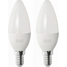 Ikea Solhetta LED Ampul E14 , Işık Rengi: Sıcak Beyaz (2700 Kelvin), 470 Lm