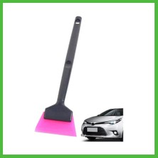 Bezos Mini Saplı Silikon Çekçek Ragle Cam Filmi Çekme Uygulama Aparatı 6X22CM Siyah Pembe Arz