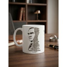 Purplesky Atatürk & Gençliğe Hitabe Özel Tasarım Porselen Kupa